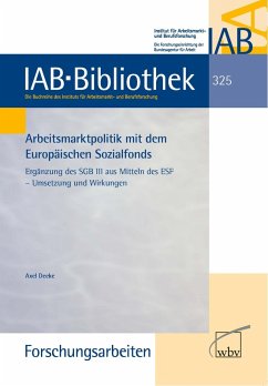 Cover Arbeitsmarktpolitik mit dem Europäischen Sozialfonds (eBook, PDF)
