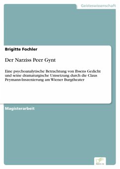 Der Narziss Peer Gynt (eBook, PDF) - Fochler, Brigitte