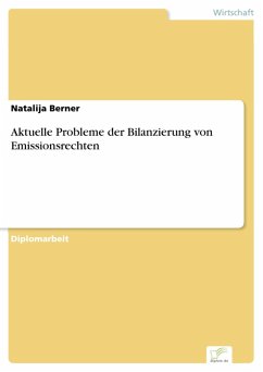 Aktuelle Probleme der Bilanzierung von Emissionsrechten (eBook, PDF) - Berner, Natalija