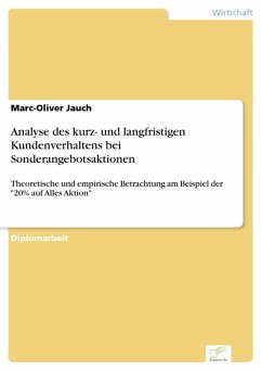 Analyse des kurz- und langfristigen Kundenverhaltens bei Sonderangebotsaktionen (eBook, PDF) - Jauch, Marc-Oliver