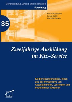 Zweijährige Berufsausbildung im Kfz-Service (eBook, PDF) - Becker, Matthias; Musekamp, Frank; Spöttl, Georg