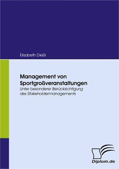 Management von Sportgroßveranstaltungen (eBook, PDF) - Dießl, Elisabeth