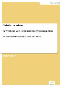 Bewertung von Regionalförderprogrammen (eBook, PDF) - Liebschner, Christin