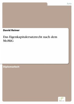 Das Eigenkapitalersatzrecht nach dem MoMiG (eBook, PDF) - Reiner, David