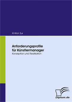 Anforderungsprofile für Künstlermanager (eBook, PDF) - Sur, Ki-Won