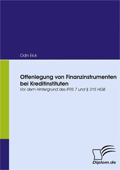 Offenlegung von Finanzinstrumenten bei Kreditinstituten (eBook, PDF) - Eick, Odin