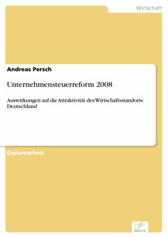 Unternehmensteuerreform 2008 (eBook, PDF) - Persch, Andreas