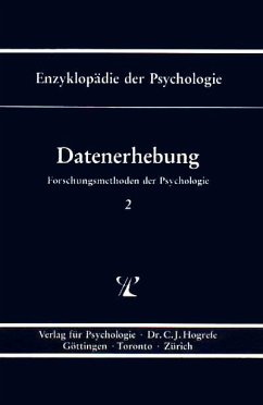 Datenerhebung (Enzyklopädie der Psychologie : Themenbereich B : Ser. 1 ; Bd. 2) (eBook, PDF) - Bredenkamp, Jürgen; Feger, Hubert