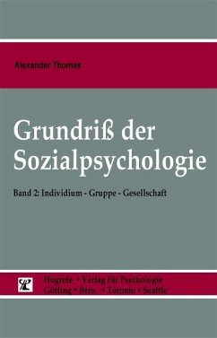 Grundriß der Sozialpsychologie (Band 2) Individuum (eBook, PDF) - Thomas, Alexander