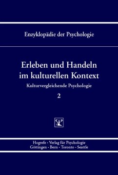Erleben und Handeln im kulturellen Kontext (Enzyklopädie der Psychologie : Themenbereich C : Ser. 7 ; Bd. 2) (eBook, PDF) - Kornadt, Hans-Joachim; Trommsdorff, Gisela