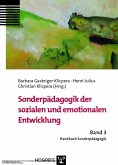 Sonderpädagogik der sozialen und emotionalen Entwicklung (Handbuch Sonderpädagogik, Bd. 3) (eBook, PDF)