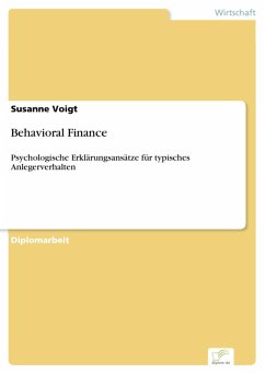 Behavioral Finance (eBook, PDF) - Voigt, Susanne