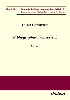 Bibliographie Französisch (eBook, PDF) - Gerstmann, Dieter