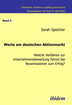Werte am deutschen Aktienmarkt (eBook, PDF) - Speicher, Sarah