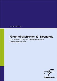 Fördermöglichkeiten für Bioenergie (eBook, PDF) - Sattrup, Numa