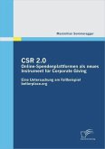 CSR 2.0: Online-Spendenplattformen als neues Instrument für Corporate Giving (eBook, PDF)