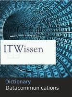 Cover Dictionary: Datacommunications (eBook, ePUB)