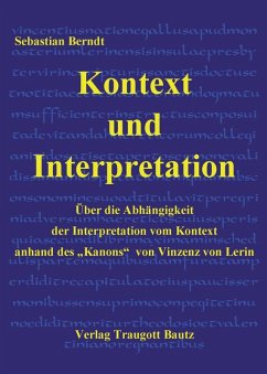 Kontext und Interpretation (eBook, PDF) - Berndt, Sebastian
