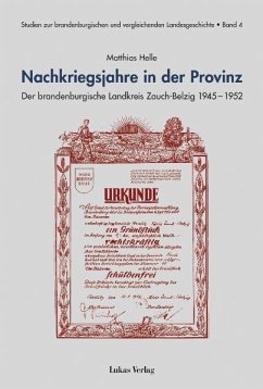 Nachkriegsjahre in der Provinz (eBook, PDF) - Helle, Matthias