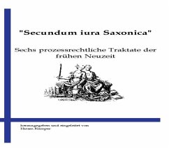 Cover Secundum iura Saxonica (eBook, PDF)