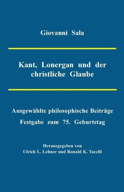 Cover Kant, Lonergan und der christliche Glaube (eBook, PDF)