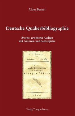 Cover Deutsche Quäkerbibliographie (eBook, PDF)