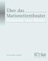 Über das Marionettentheater (eBook, ePUB) - Kleist, Heinrich von