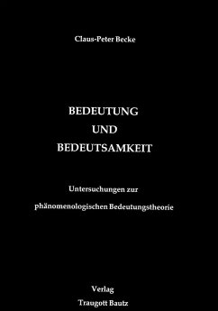 Cover Bedeutung und Bedeutsamkeit (eBook, PDF)