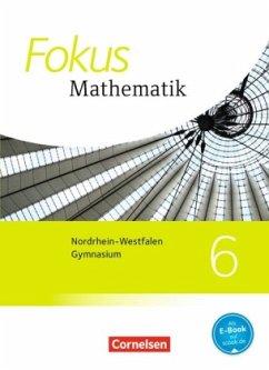 Cover 6. Schuljahr, Schülerbuch / Fokus Mathematik, Kernlehrpläne Gymnasium Nordrhein-Westfalen, Ausgabe 2013
