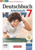 Deutschbuch 7. Schuljahr. Gymnasium Niedersachsen. Arbeitsheft mit Lösungen und Übungs-CD-ROM
