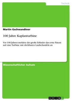 100 Jahre Kaplanturbine - Gschwandtner, Martin