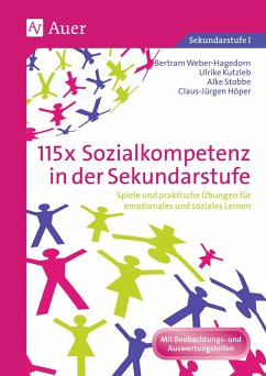 115x Sozialkompetenz in der Sekundarstufe - Höper, Britta; Kutzleb, Ulrike; Stobbe, Birgit; Weber-Hagedorn, Bertram