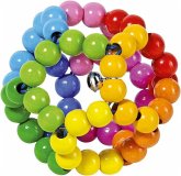 Goki 35670 - Greifling Elastik Regenbogenball, Holz