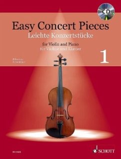 Easy Concert Pieces, für Violine und Klavier, m. Audio-CD