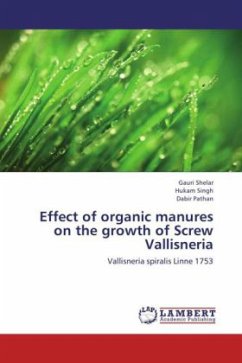 Effect of organic manures on the growth of Screw Vallisneria