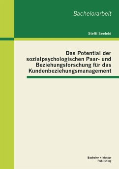 Cover Das Potential der sozialpsychologischen Paar- und Beziehungsforschung für das Kundenbeziehungsmanagement