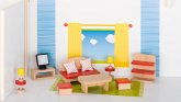 Goki 51716 - Puppenmöbel Wohnzimmer, Goki basic, Holz 13-teiliges Set Goki 51716 - Puppenmöbel Wohnzimmer, Goki basic, Holz 13-teiliges Set