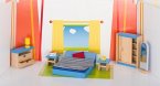 Goki 51906 - Puppenmöbel Schlafzimmer