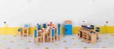 Goki 51907 - Puppenmöbel Küche für Puppenhaus, 30-teilig, Holz Goki 51907 - Puppenmöbel Küche für Puppenhaus, 30-teilig, Holz