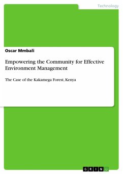 Empowering the Community for Effective Environment Management - Mmbali, Oscar
