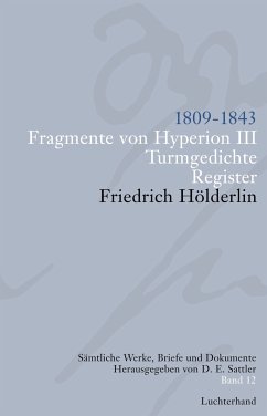 Sämtliche Werke, Briefe und Dokumente. Band 12 (eBook, ePUB) - Hölderlin, Friedrich