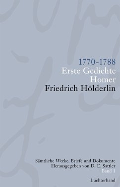 Sämtliche Werke, Briefe und Dokumente. Band 1 (eBook, ePUB) - Hölderlin, Friedrich