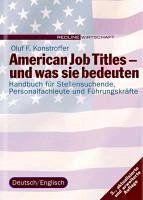 American Job Titles - und was sie bedeuten (eBook, PDF) - Konstroffer, Oluf F.