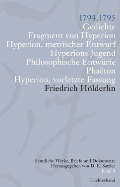 Sämtliche Werke, Briefe und Dokumente. Band 4 (eBook, ePUB) - Hölderlin, Friedrich
