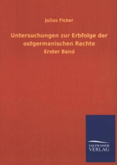 Cover Untersuchungen zur Erbfolge der ostgermanischen Rechte
