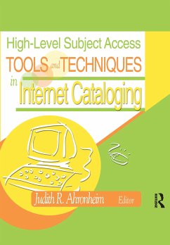 Cover High-Level Subject Access Tools and Techniques in Internet Cataloging