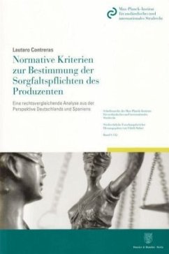 Normative Kriterien zur Bestimmung der Sorgfaltspflichten des Produzenten. - Contreras, Lautaro
