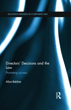 Directors' Decisions and the Law - Belcher, Alice