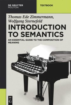 Introduction to Semantics - Zimmermann, Thomas Ede;Sternefeld, Wolfgang