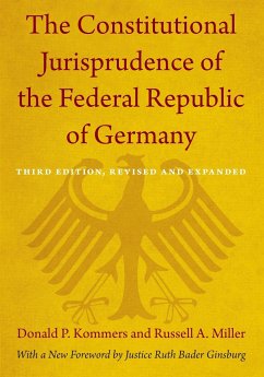 The Constitutional Jurisprudence of the Federal Republic of Germany - Miller, Russell A.;Kommers, Donald P.
